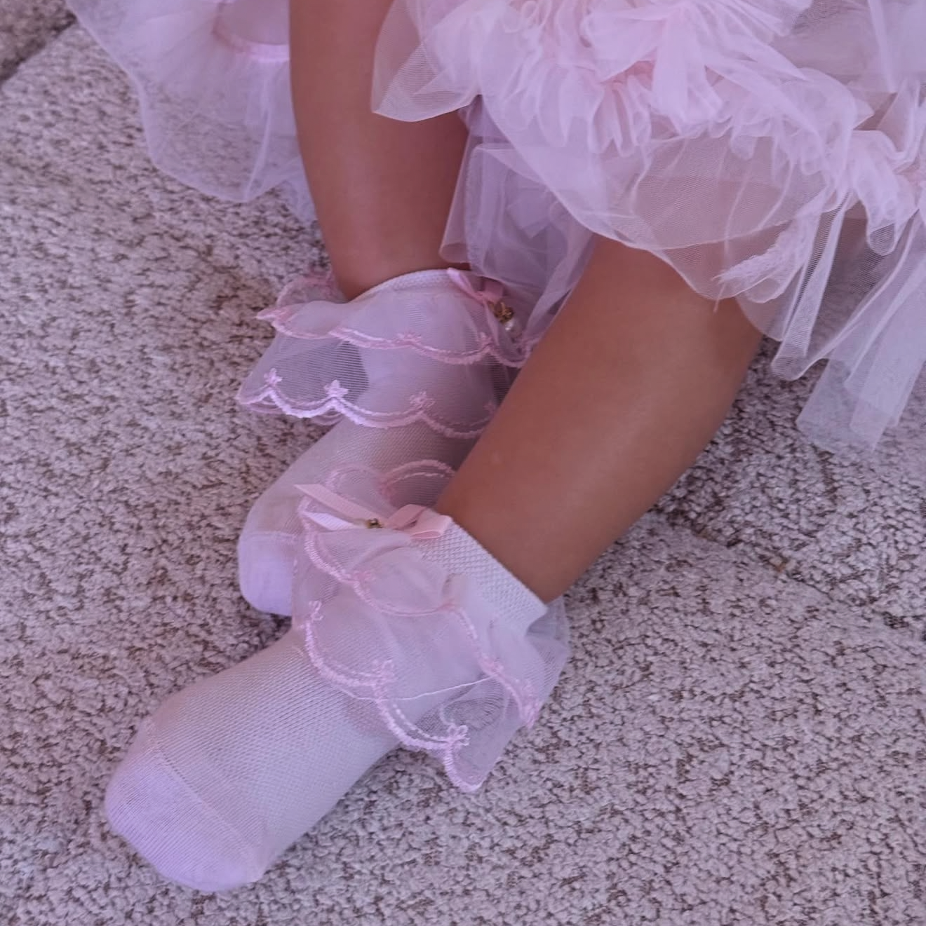 Amelie | Tule sokjes roze