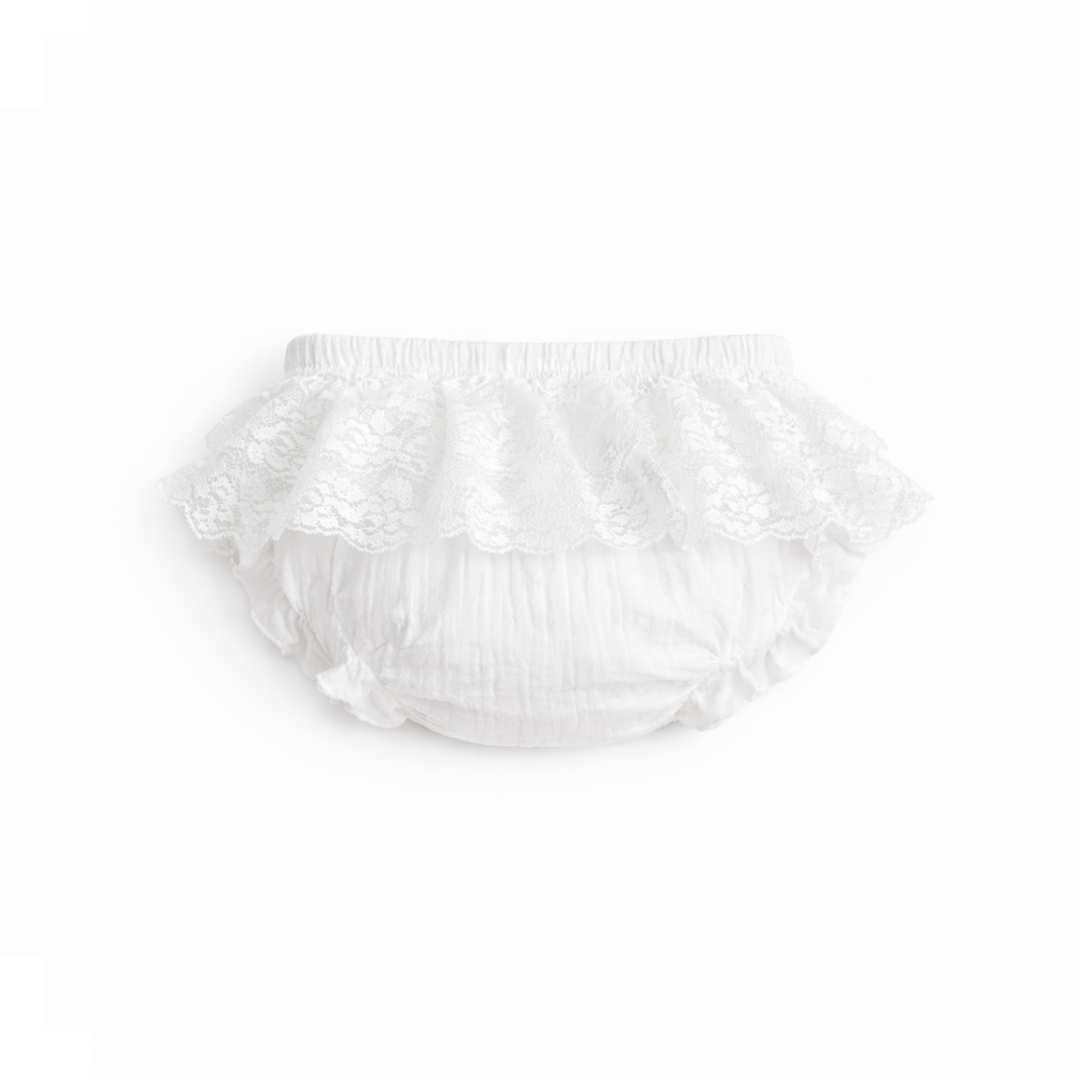 Ruffel broekje Wit