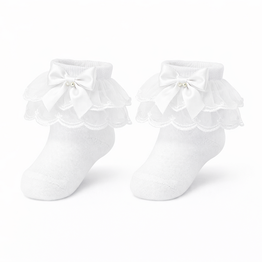 Amelie | Tule sokjes wit