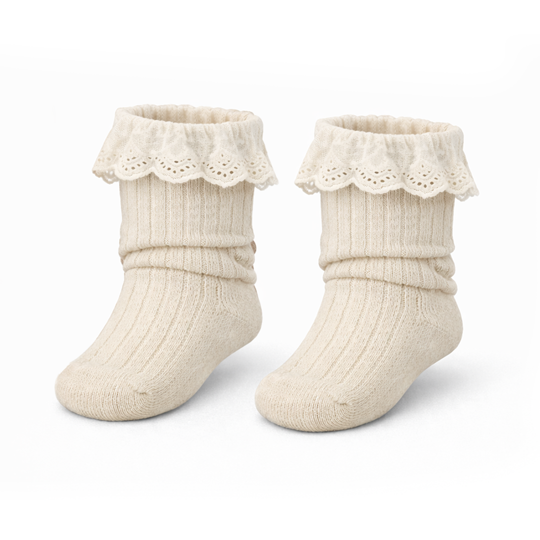 Minte | Hoge sokjes Creme