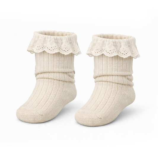Minte | Hoge sokjes Creme