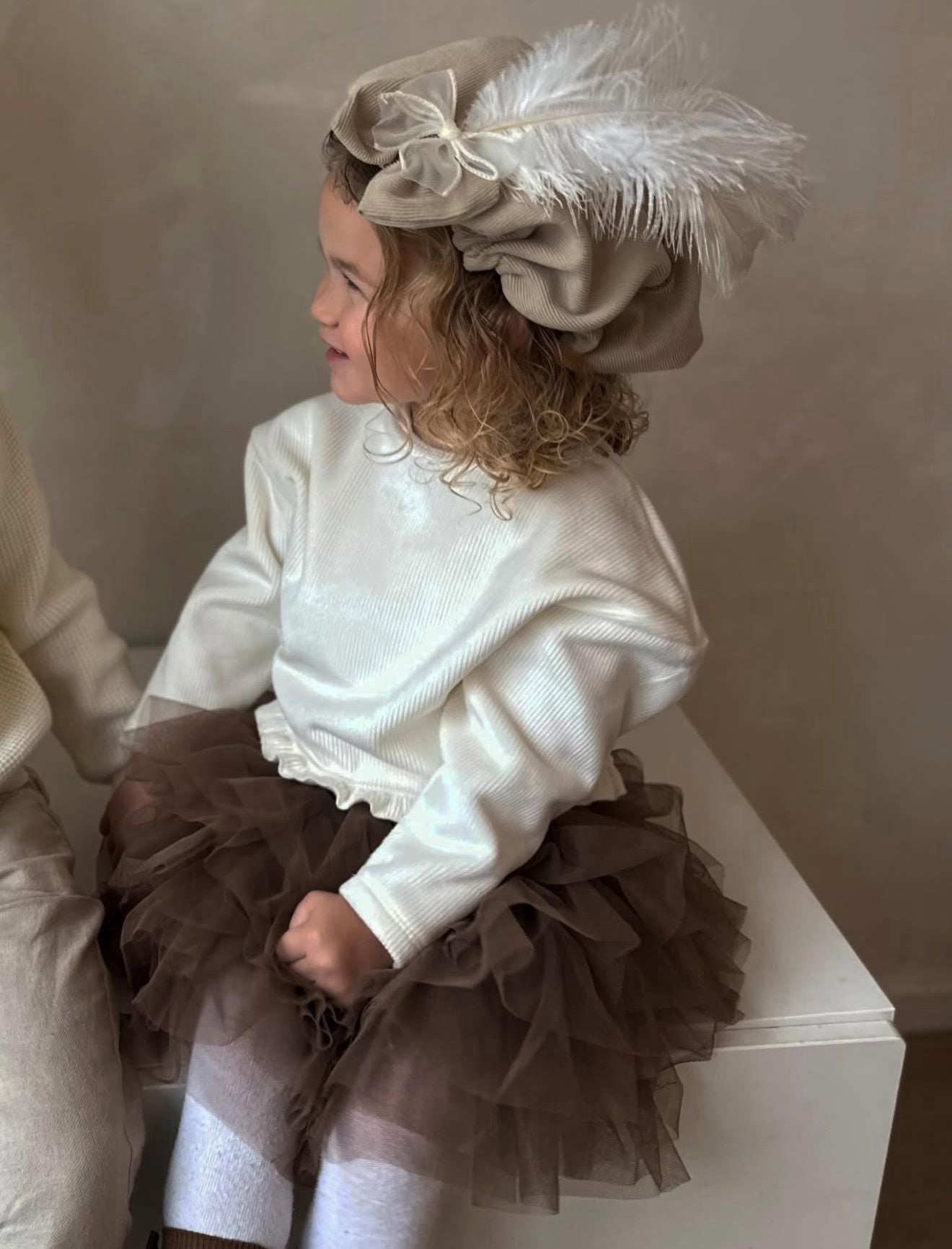 Marie | Tule rokje bruin