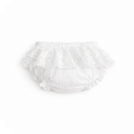 Ruffel broekje Wit