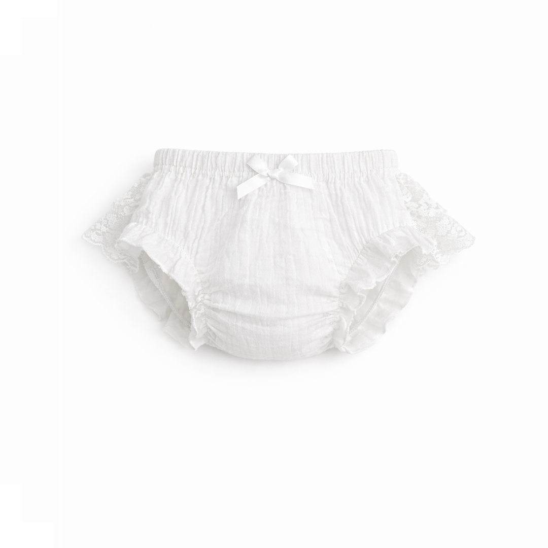 Ruffel broekje Wit