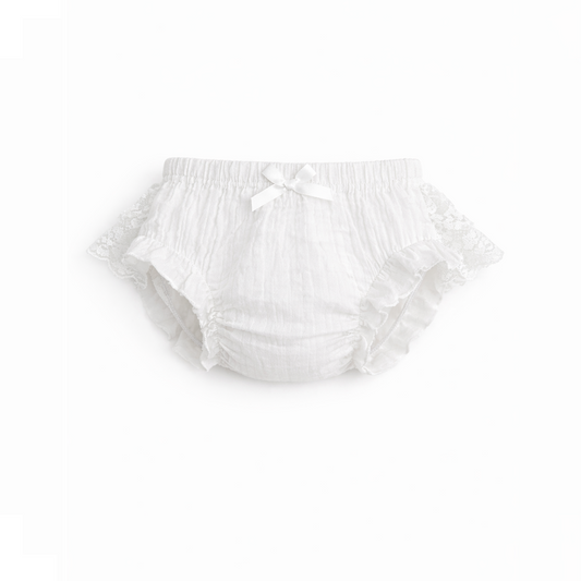 Ruffel broekje Wit